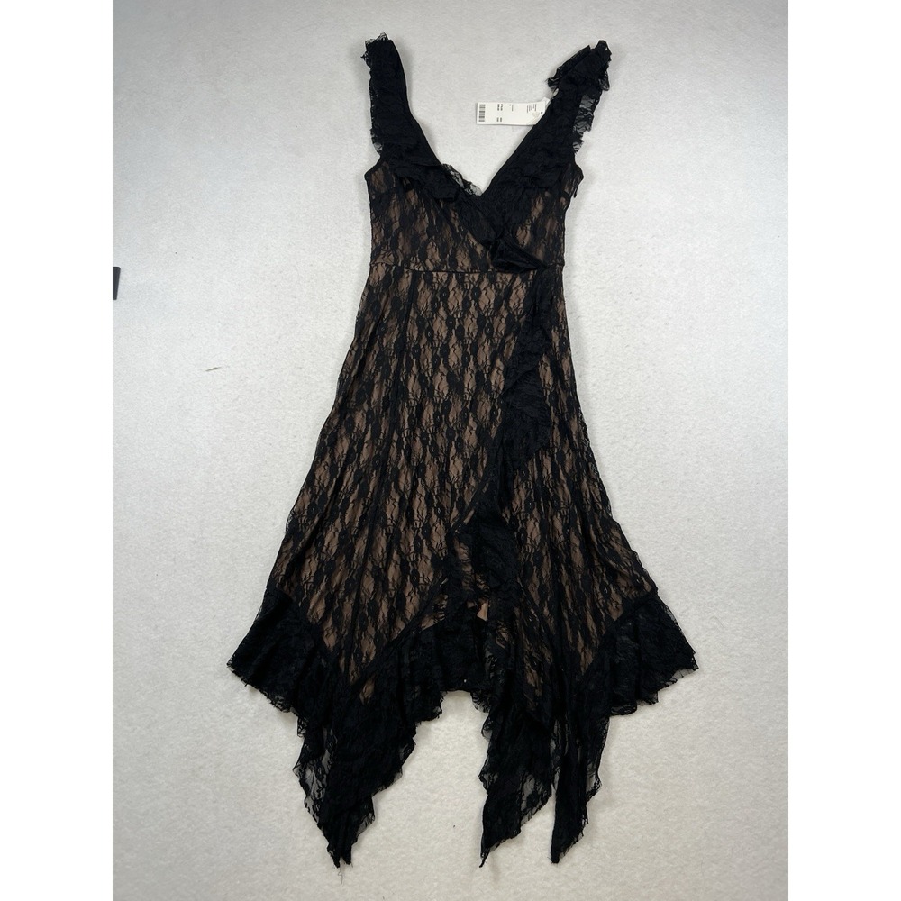 NEW URBAN OUTFITTERS Black Kimchi Blue Indy Lace Midi Dress Small‎